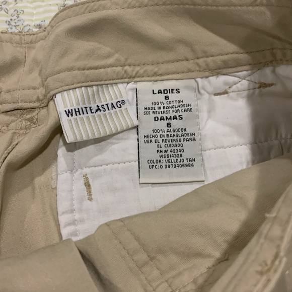 White Stag Convertible Shorts NEW Sz 6 Women’s Khaki Mid thigh or Bermuda style - Picture 11 of 11